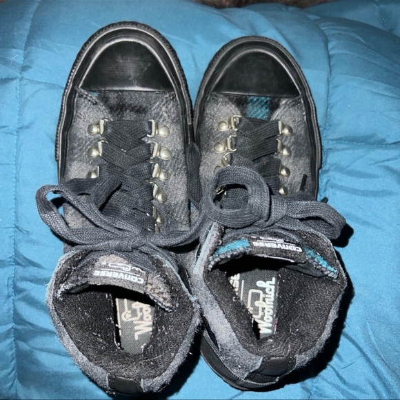 WOOLRICH X CONVERSE CHUCK TAYLOR ALL STAR STREET HIKER BLACK PLAID//MENS SIZE 7 - Picture 4 of 9